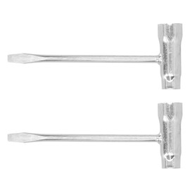 2Pcs T‑Shape Wrench, Replacement Combination Screwdriver and Wrench Chain Saw Scrench, Chainsaw Combo Socket Spanner Garden Tool, Socket Wrench