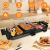 2 in 1 Electric Hot Pot with Grill, 2800W Indoor