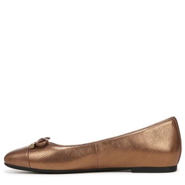 Vionic Women's Klara Ballet Flat, Bronze Leather, 8.5