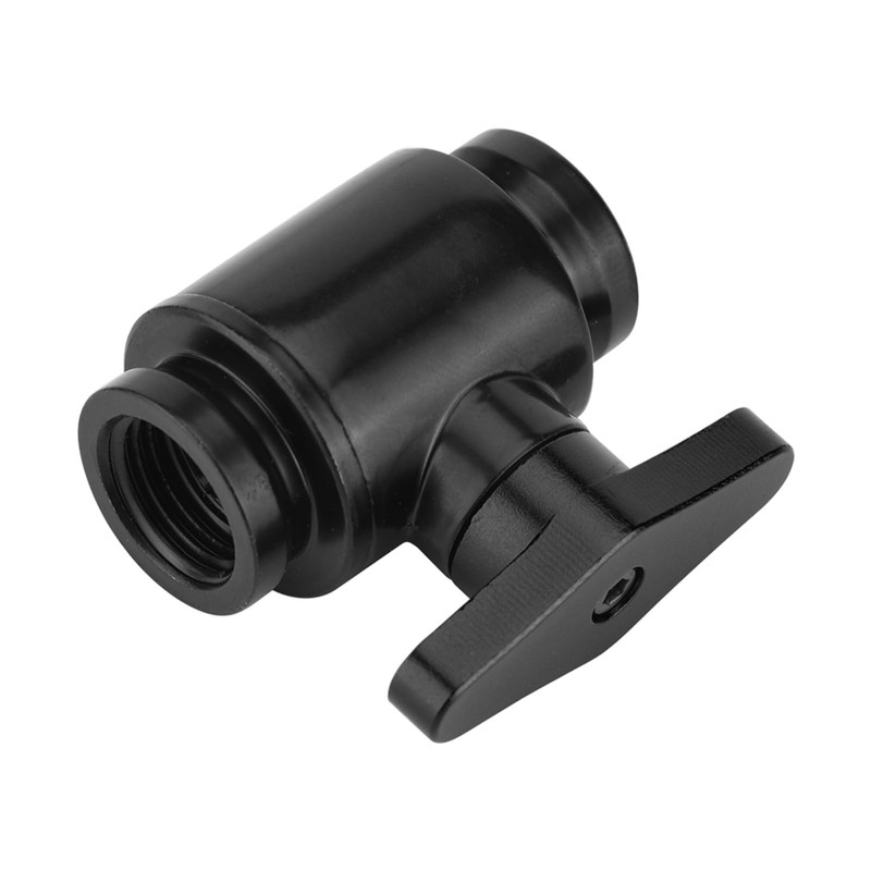 G1/4 Inch Water Cooling Valve, G1/4" Female Black Water Ball