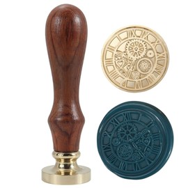 Clock Wax Seal Stamp, Yoption Vintage 30mm Sealing Stamp Head for Decorating Wedding Letters Invitations Envelopes Gift Packing
