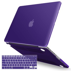 IBENZER Compatible with MacBook Pro 15 Inch Case 2012-2015, Soft Touch Hard Case Shell Cover with Keyboard Cover for Apple MacBook Pro 15 with Retina Display A1398, Ultra Purple, MR15-UAPU+1