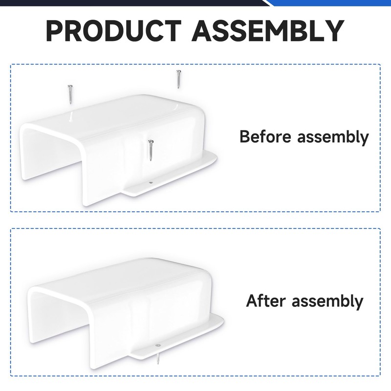 Cestluck 3" Wall Cover, Mini Split Line Cover Kit Accessories