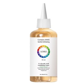 7% Glycolic Acid Face Exfoliating Toner for Clear Skin, Pore Minimizer, Radiant Complexion Enhancer, Daily Use Gentle Formula Suitable for All Skin Types