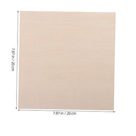 Hohopeti 10pcs Basswood Square Wood Blanks for DIY Projects Unfinished Craft Boards for Painting Drawing Wood Engraving Burning Lightweight Diameter Crafting Pieces