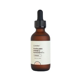 NIMBO. Aceite para masaje y de humectación facial antiedad (Rosa mosqueta, argán, jojoba, incienso). Adicionado con Vitamina Q10 y ceramidas. Ligero No comodegénicos. 55 ml.