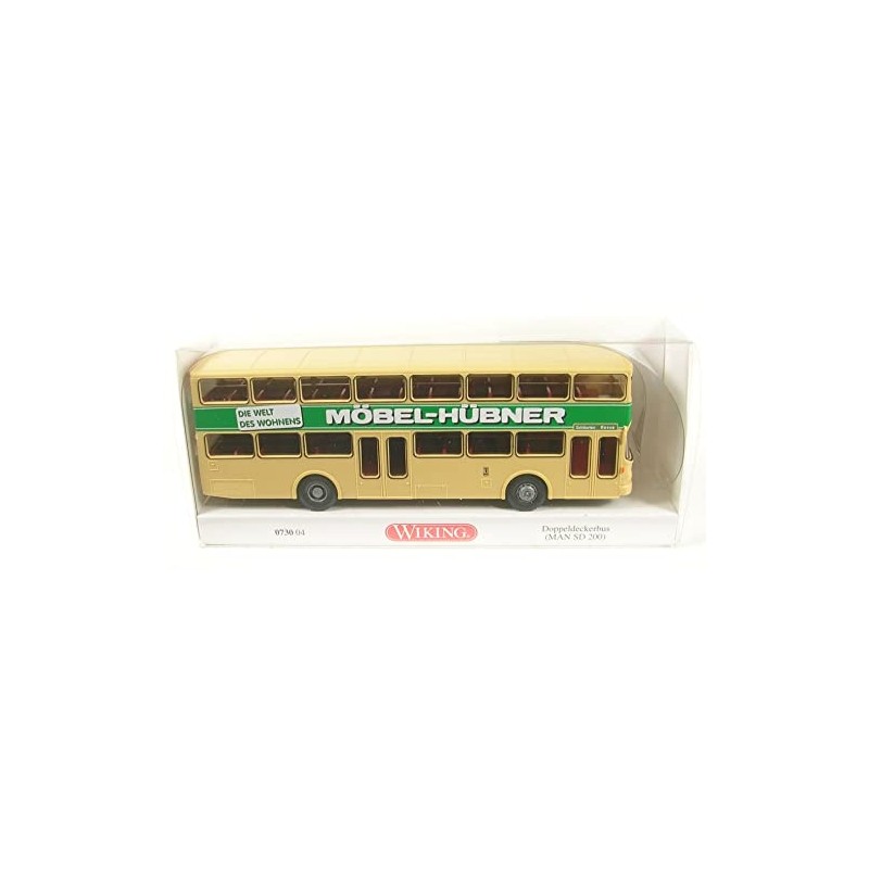 Wiking 073004 MAN SD 200 Hübner Double Decker Bus 1:87