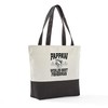 CafePress Pappaw Fishing Canvas Tote Top Zipper Closure