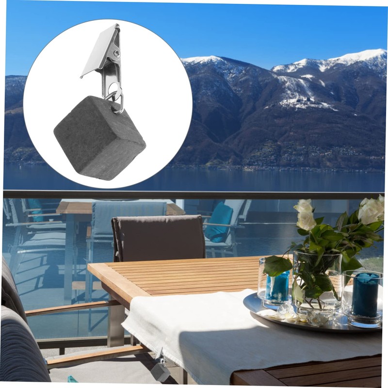CIYODO 4 pcs Heavy Duty Tablecloth Weights Pendants with Clips