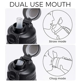 TakeToday Botellas de agua plegables 600 ml, a prueba de fugas, sin BPA, botella de agua plegable de silicona para viajes con correa para pajita para ciclismo, senderismo, al aire libre