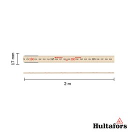 Hultafors 100504 2 m"61-2-10" Folding Rule - White