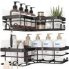 Sakugi Corner Shower Caddy - 2 Pack, Adhesive Shower Organizers,