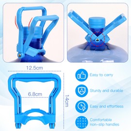 Gofriipai 5 Gallon Water Bottle Handle (2-Pack) – Heavy-Duty Water Jug Holder for Easy Carrying, Dual-Mode Design (Single/Dual-Person Lift), Ergonomic Grip – Fits Standard 5-Gallon Jugs