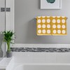 sourcing map 2 Pcs Bathroom Hand Towels Yellow Soft Absorbent
