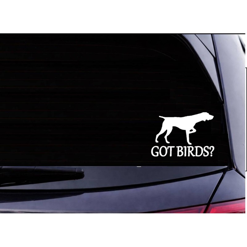 German Shorthair Pointer Got Birds TP 1332 Vinyl 6" Decal