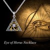 UCADRIT Eye of Horus Necklace Sterling Silver Eye of Horus