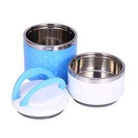 Fiambrera Térmica con Aislamiento de Acero Inoxidable de Doble Capa, Contenedor Caliente con Anillo de Silicona de Sellado para Niños en Edad Escolar, Preservación y Aislamiento