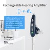 Z-360BT Rechargeable BT Sound Amplifier Hearing Aid for Left and
