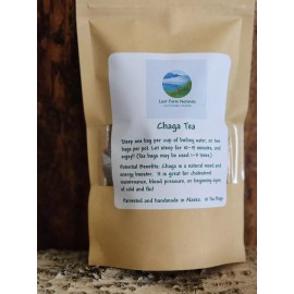 Healthy&Wealthy ALASKAN Chaga Mushroom Tea 10  Bags local sustainably harvested