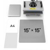 Heat Press Mat 15x15 Inch, Industrial Grade Heat Resistant Silicone