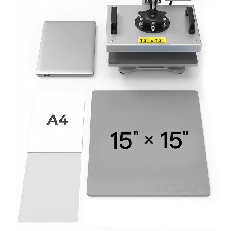 Heat Press Mat 15x15 Inch, Industrial Grade Heat Resistant Silicone