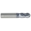 CME 2 pcs Micrograin Carbide End Mills, Ball Nose, TiAlN
