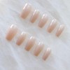 Glossy Ballerina Cat Eye Press-On False Nails, Elegant Design, Matte