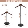 KORETECH 4 Pack Shirt Display 35" Height Adjustable Shoulder Stand