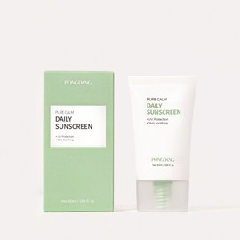Fondant Pure Calm Daily Sun Cream Organic Car Tea Moisture Soothing Sun Cream Without White Casting SPF 50+, PA++++ / 퐁당 퓨어 캄 데일리 선크림 유기자차 눈시림 백탁 없는 수분 진정 선크림 SPF 50+, PA++++