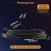 DoukAudio Speaker Cable Banana Plugs: OFC HiFi Stereo Wire with