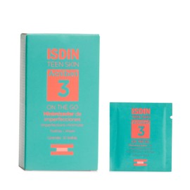 Acniben ISDIN Teen Skin Toallitas Anti Imperfecciones para Piel grasa o Acnéica - 30 Toallitas