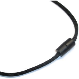 RedVex Paracord Cobra Neck Lanyard with Safety Break-Away and Adjuster - Metal Clip - Choose your color and size-Black-22