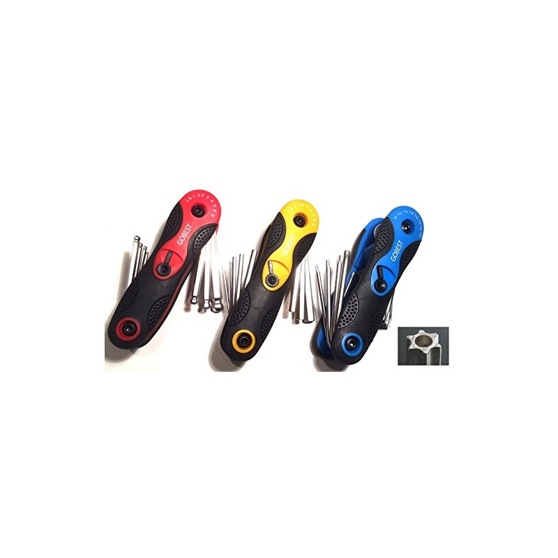 GOBEST hex, hex ball and torx tamperproof security folding key