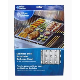 Blue Rhino, Stainless Steel Dual-Sided Barbecue Grill Grid Sheet, Sear + Grill