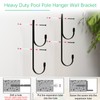 Easecos 2 Pcs Pool Pole Hanger Wall Mounted Pool Fence