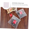 ABOOFAN 100pcs Nylon Tea Filter Bags Drawstring Reusable Loose Leaf