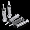 6 Pack 60ml/cc Plastic Syringe Large Syringes Catheter Tip Sterile