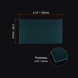 HARFINGTON 5pcs Welding Helmet Inner Cover Lens 4.13"x2.09"x0.03" for Darkening Welding Filter Protective Lens Welding Helmet Accessories, Clear