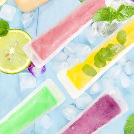 Augshy Pack of 160 Ice Bags, Ice Bags, Disposable Ice Bags for Yogurt, Ice Cream, Juice (28 × 5 cm)