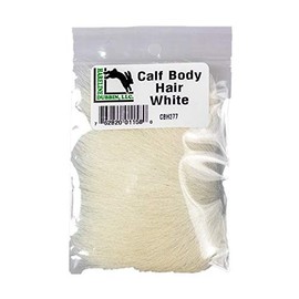 Hareline White Calf Body Hair
