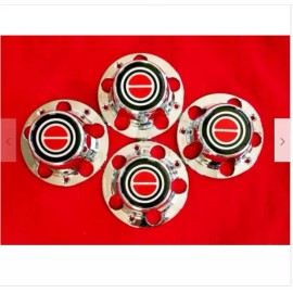 Aftermarket Products 1980-1996 FORD F150 BRONCO VAN Chrome Wheel Hub Center Caps RED Center 4 PCS