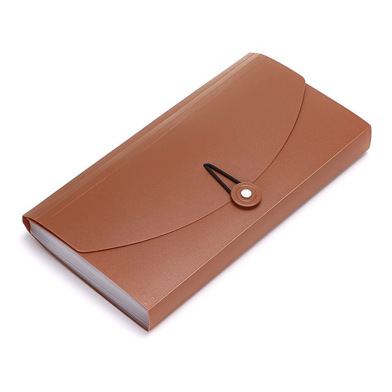 3 Pack 13 Pocket Check Bill Folder, Expandable Coupon Currency
