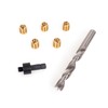 E-Z LOK 400-6 Threaded Inserts for Wood, Installation Kit, Brass,