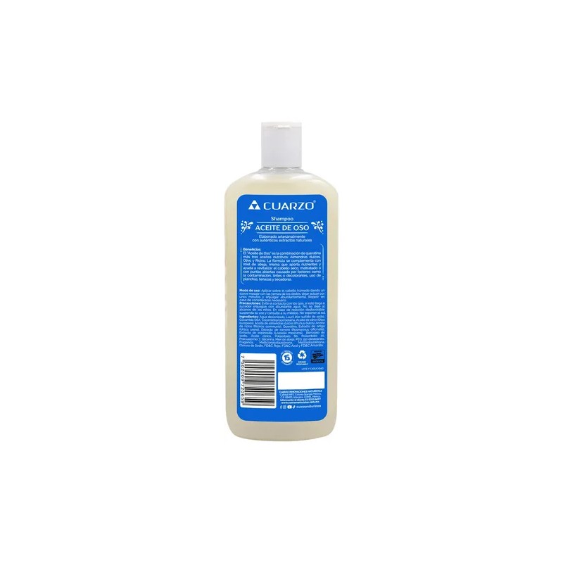 Shampoo Aceite De Oso Cuarzo 550 Ml
