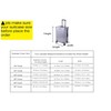 HHYOOSOO Full Clear Luggage Cover Luggage Protector Suitcase Cover PVC