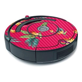 MightySkins Carbon Fiber Skin for iRobot Roomba 675 Minimal Coverage - Paradise | Protective, Durable Textured Carbon Fiber Finish | Easy to Apply, Remove, and Change Styles | Made in The USA