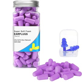 Tapones Para los oídos Para Dormir 61 pares de 36dB, Tapones Insonorizados para Dormir de Espuma Suaves,Tapones Ruido Dormir Cómodos Con Estuche Portati, Earplugs Reutilizables,Tapones De Silicona