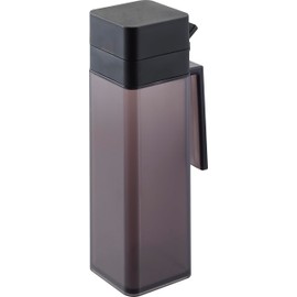 Yamazaki 1518 Condiment Bottle with Lid, Black, W 2.6 x D 3.9 x H 8.5 inches (6.6 x 10 x 21.5 cm), Tower Refill, Easy to Open and Close, Disassemble and Wash