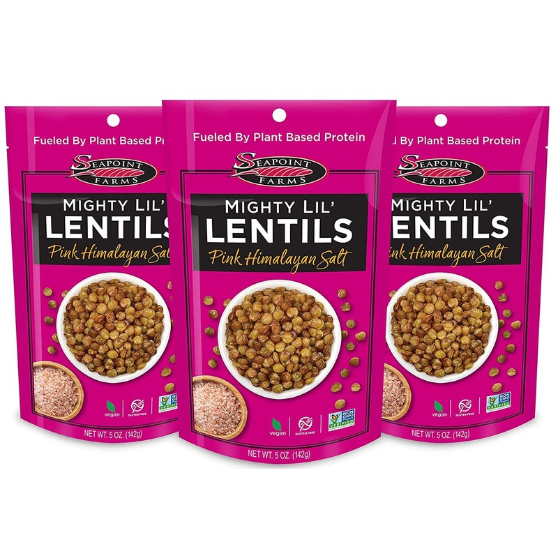 Seapoint Farms Mighty Lil' Lentils, Savory, Plant Based Snack, 5g