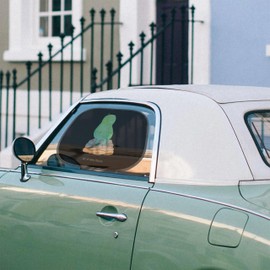 Mr. & Mrs. Panda 38 x 44 Car Sun Shade Turtle Pause - Pause, Mindfulness, Mindfulness, Happy, Sun Visor, Tank, Children, Deceleration, Sun Protection Film, Baby